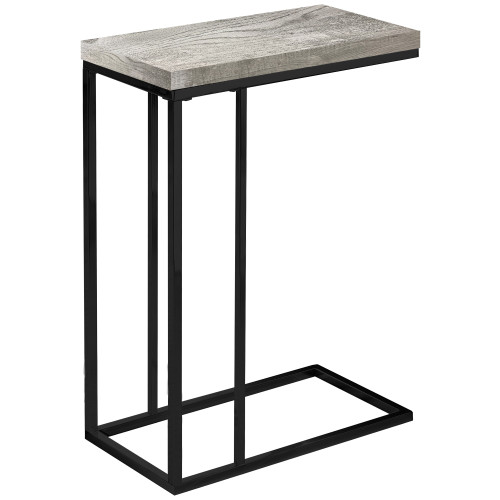 18.25" X 10.25" X 25.25" Grey/Black, Particle Board, Metal - Accent Table (333185)