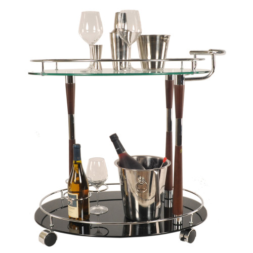 18.75" X 29.75" X 27.375" Chrome - Serving Trolley (364170)