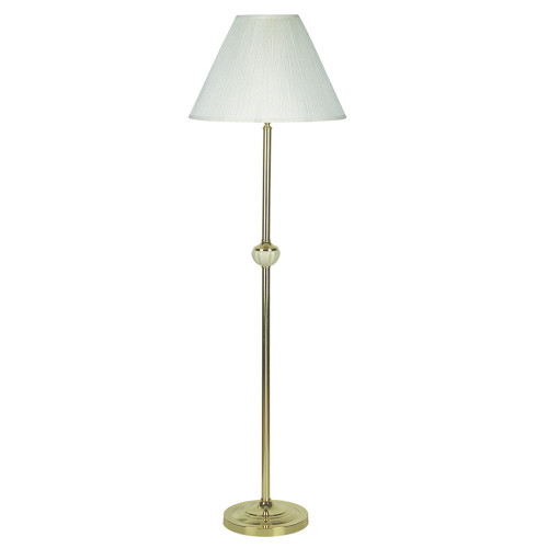 Gold And White Floor Lamp With Ceramic Accent (468392)