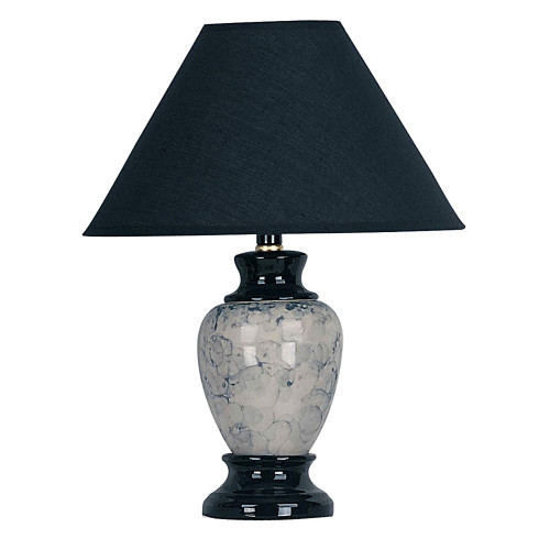 Navy Blue Marbled Ceramic Table Lamp (468521)