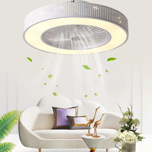 Classy Ceiling Fan And Round Led Lamp (475621)