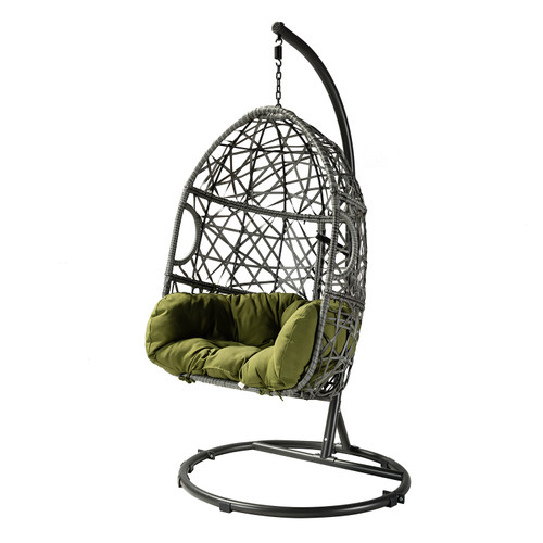 Green Outdoor Interlaced Contemporary Swing Chair (476238)
