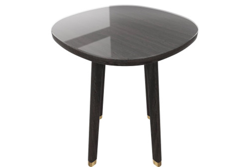 17" Mod Scandi Black Wood End Or Side Table (474124)