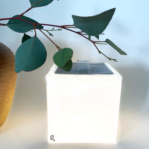 5" Modern Square Portable And Hangable Solar Lantern (476620)