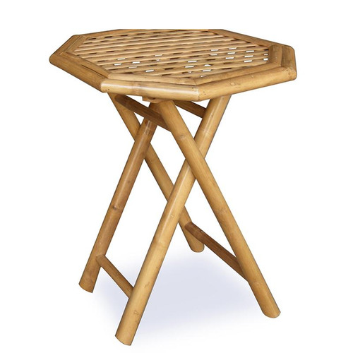 20" Natural Bamboo Octagonal Folding End Table (294736)