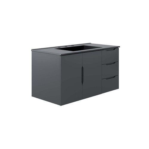 Vitality 36" Bathroom Vanity - Gray Black EEI-5783-GRY-BLK