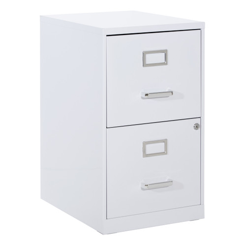 Metal File Cabinet - White (CF2DR-11)