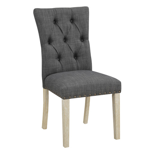 Preston Dining Chair - Charcoal (Pack Of 2) (PSDC2-M29)