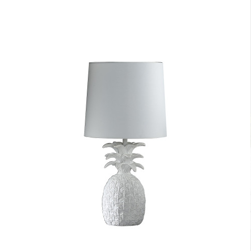 17" White Sculptural Pineapple Table Lamp (468815)