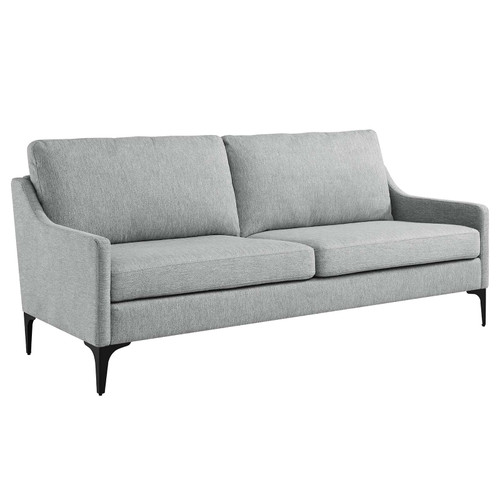 Corland Upholstered Fabric Sofa - Light Gray EEI-6019-LGR