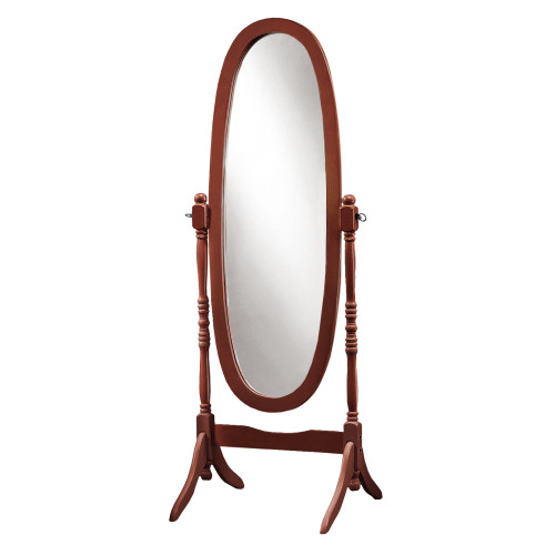 20" X 23" 59" Walnut, Oval Wood Frame - Mirror (333028)