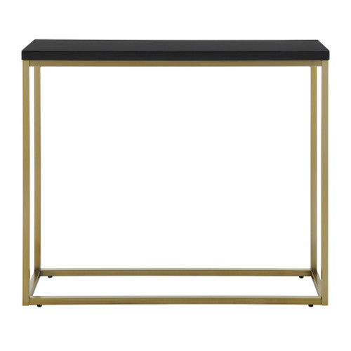 Modern Black Gloss Andn Gold Console Table (400525)