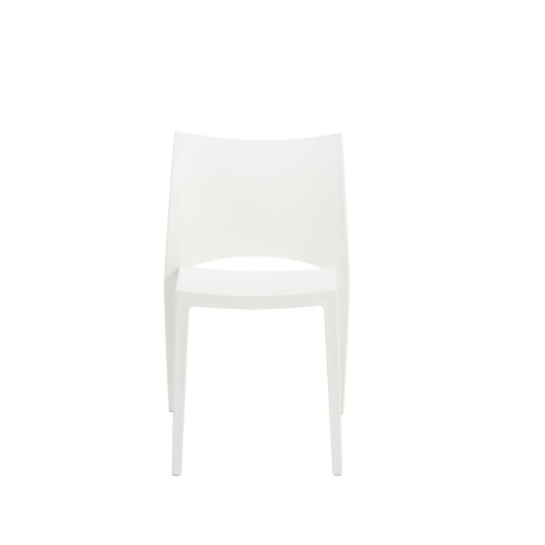 Set Of Two White Stacking Indoor Or Outdoor Chairs (400640)