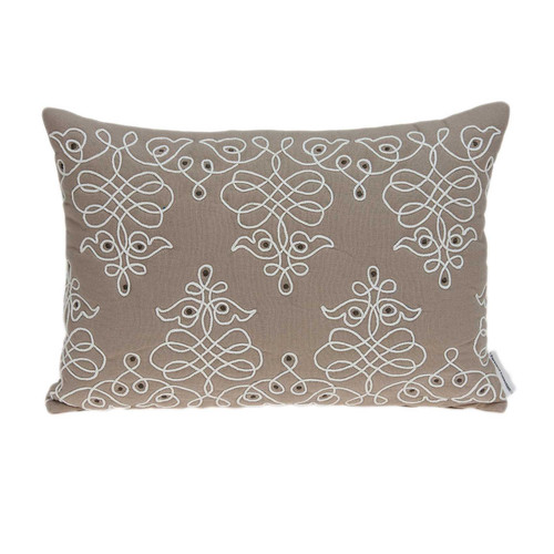 20" X 6" X 14" Traditional Tan Pillow Cover With Poly Insert (334157)