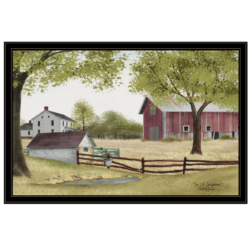 The Old Spring House 6 Black Framed Print Wall Art (404610)