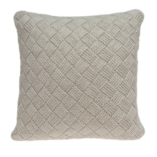 20" X 7" X 20" Charming Transitional Beige Accent Pillow Cover With Poly Insert (334081)