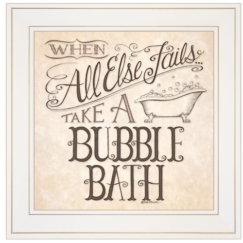 When All Else Fails 2 White Framed Print Wall Art (404888)