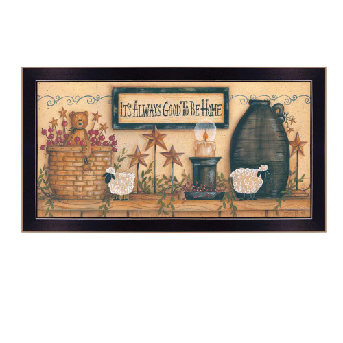 Its Always Good To Be Home Black Framed Print Wall Art (405292)