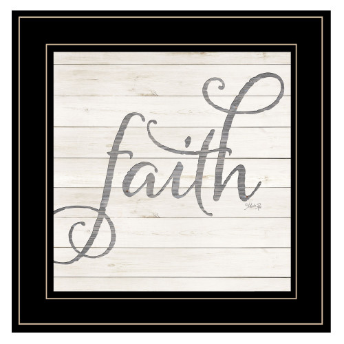 Simple Words Faith 2 Black Framed Print Wall Art (405333)