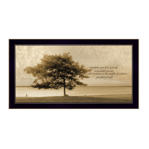 Find Yourself Black Framed Print Wall Art (405541)