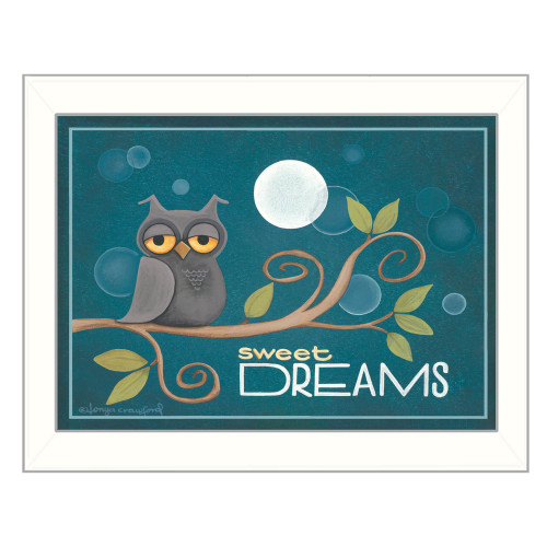 Sweet Dreams White Framed Print Wall Art (405606)