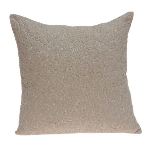 20" X 7" X 20" Elegant Transitional Tan Pillow Cover With Poly Insert (334150)