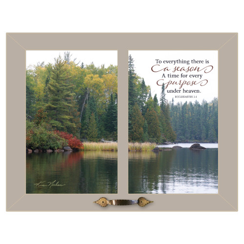 To Everything There Is A Season Gray Framed Print Wall Art (406255)
