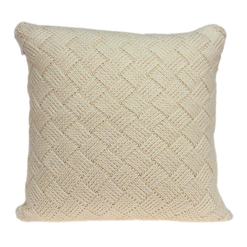 20" X 7" X 20" Transitional Beige Pillow Cover With Poly Insert (334105)