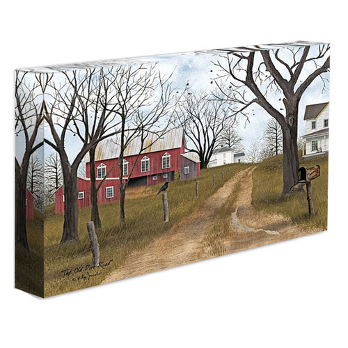 The Old Dirt Road Wrapped Canvas Print Wall Art (407298)