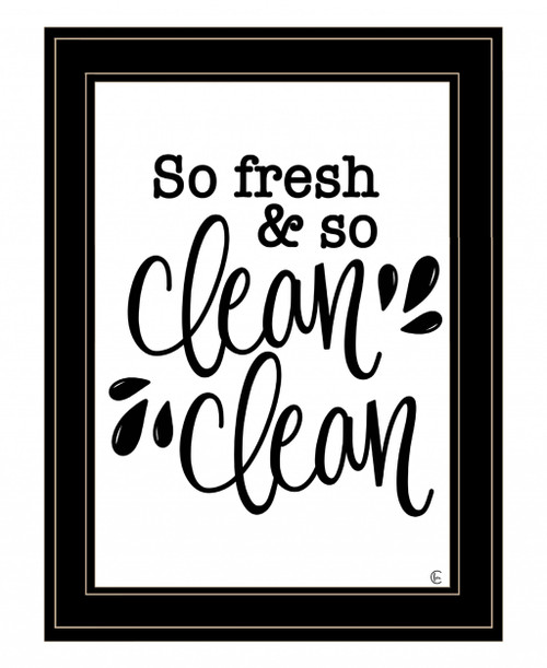 So Clean Clean 2 Black Framed Print Wall Art (407685)