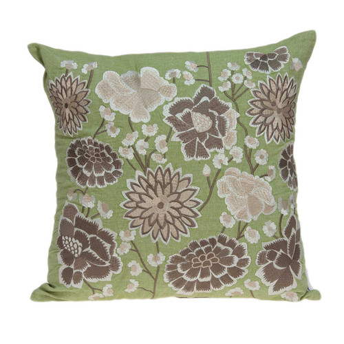 20" X 7" X 20" Tropical Green Pillow Cover With Poly Insert (334295)