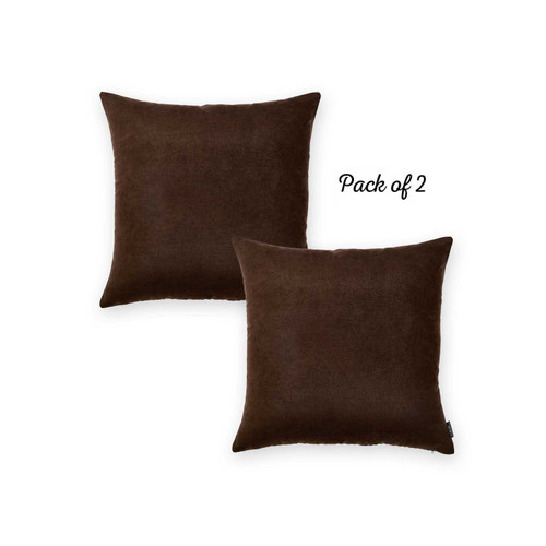 20"X20" Brown Honey Decorative Throw Pillow Cover (2 Pcs In Set) (355488)
