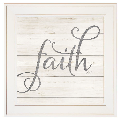 Simple Words - Faith 1 White Framed Print Wall Art (415522)