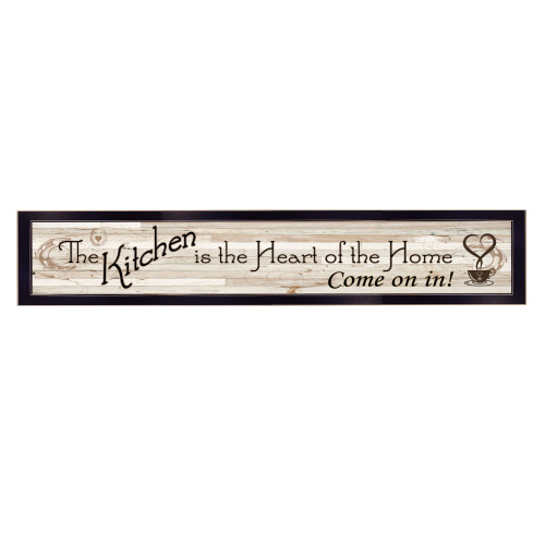 Kitchen Is The Heart Of The Home 2 Black Framed Print Wall Art (415565)