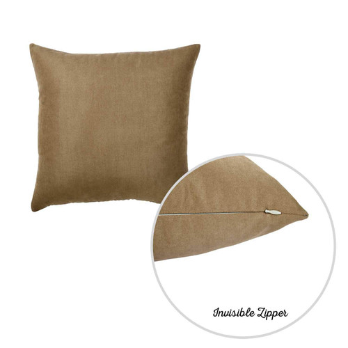 20"X20"Brown Honey Totilla Decorative Throw Pillow Cover 2 Pcs In Set (355303)