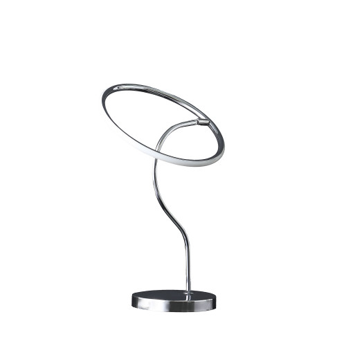 26" Silver Halo Ring Led Desk Table Lamp (468826)