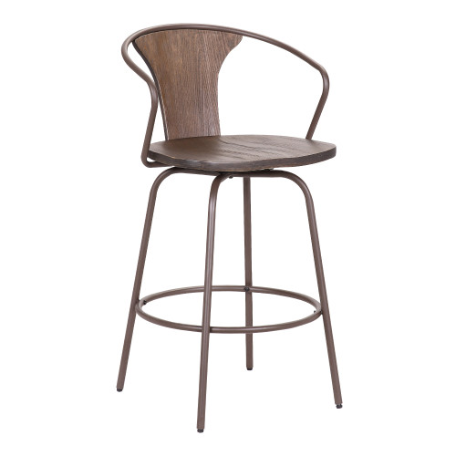 37" 0 Iron Swivel Bar Height Chair (477095)