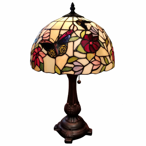 19" Tiffany Style Butterfly Table Lamp (478118)