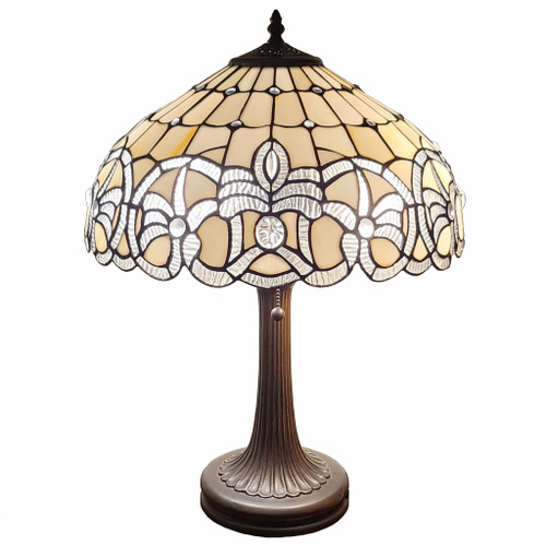 24" Stained Glass Two Light Stained Glass Two Light Accent Table Lamp (478154)