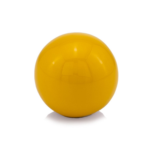3" Yellow Metal Decorative Orb (480017)