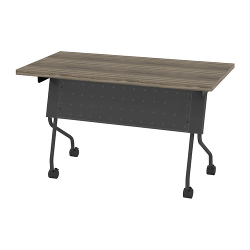 4' Titanium Frame With Urban Walnut Top Table - Grey (84224TU)