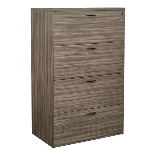 Napa Four-Drawer Lateral File 36"X22"X56 - Urban Walnut (NAP-109-URB)