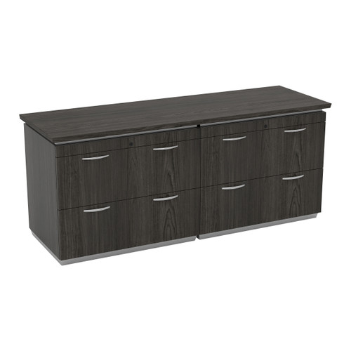 Tuxedo Double Lateral File Credenza 72X24 - Slate Grey (TUXSGW-TYP206)