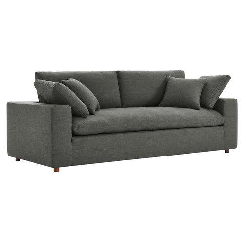 Commix Down Filled Overstuffed Sofa - Gray EEI-4860-GRY