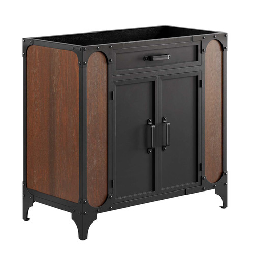 Steamforge 36" Bathroom Vanity Cabinet (Sink Basin Not Included) - Black Walnut EEI-6129-BLK-WAL