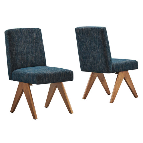 Lyra Fabric Dining Room Side Chair - Set Of 2 EEI-6509-HEA