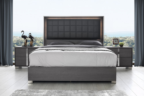 Giulia King Bed In Matte Gray SR08-203K