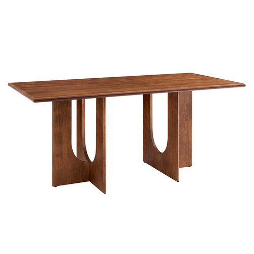 Rivian Rectangular 70" Wood Dining Table - Walnut EEI-6593-WAL