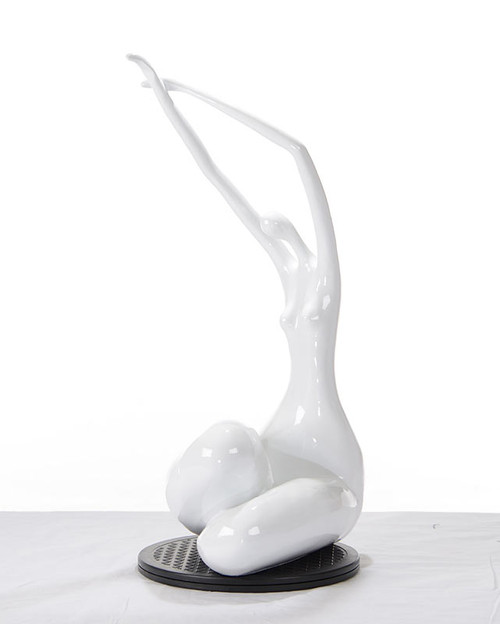 24" White Lass Sculpture (284060)