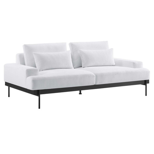 Proximity Upholstered Fabric Sofa - White EEI-6214-WHI